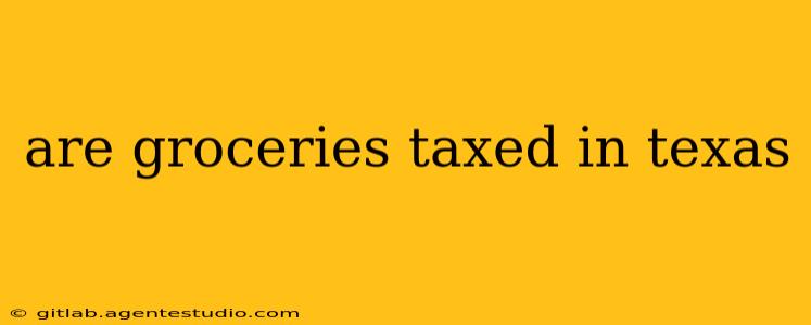 are groceries taxed in texas