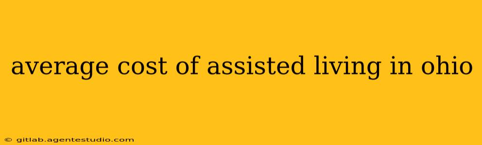 average cost of assisted living in ohio