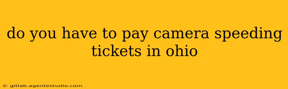 do you have to pay camera speeding tickets in ohio