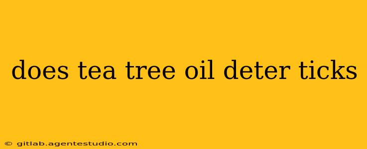 does tea tree oil deter ticks