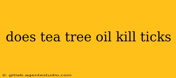 does tea tree oil kill ticks