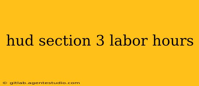 hud section 3 labor hours