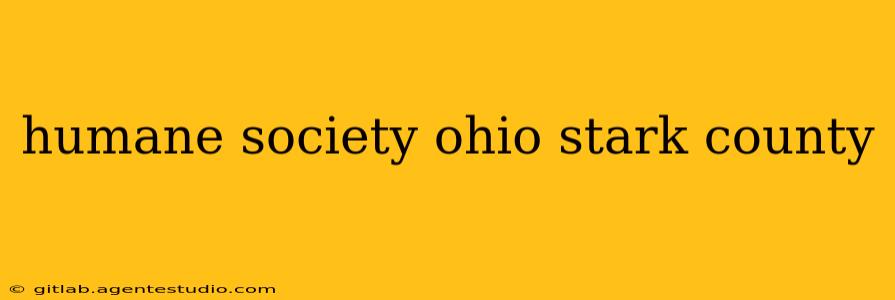 humane society ohio stark county