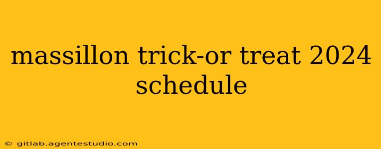 massillon trick-or treat 2024 schedule