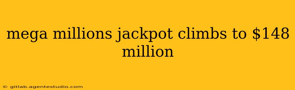 mega millions jackpot climbs to $148 million