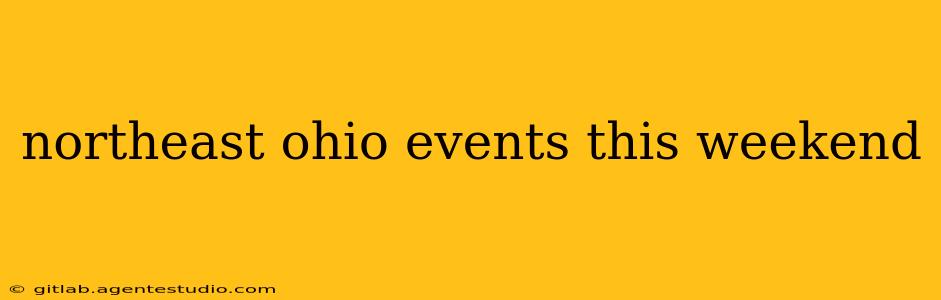 northeast ohio events this weekend