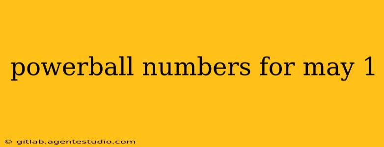 powerball numbers for may 1