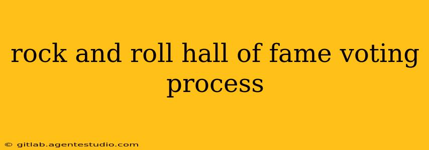 rock and roll hall of fame voting process