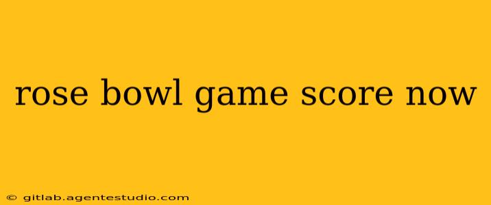 rose bowl game score now