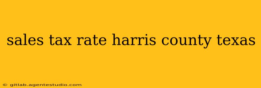 sales tax rate harris county texas