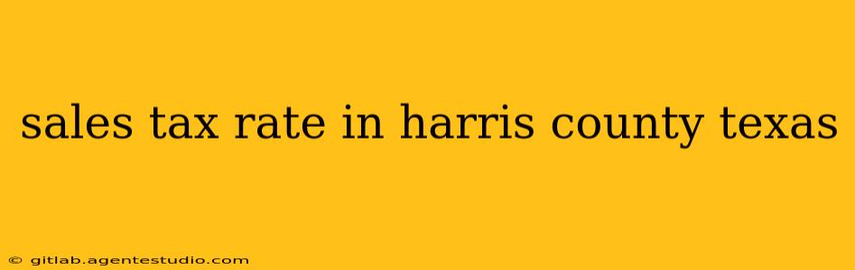 sales tax rate in harris county texas