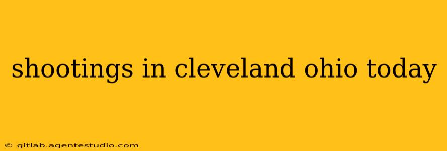 shootings in cleveland ohio today