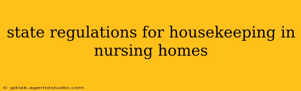 state regulations for housekeeping in nursing homes