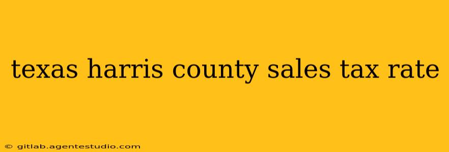 texas harris county sales tax rate