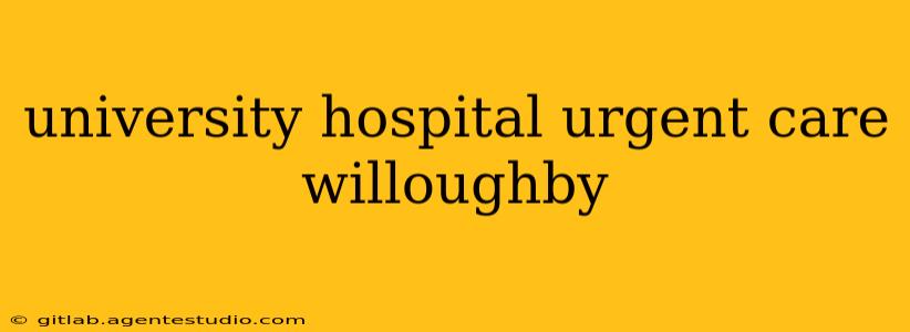 university hospital urgent care willoughby