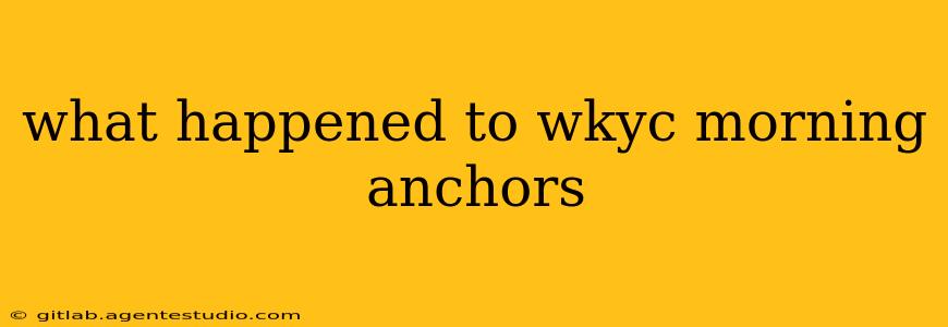 what happened to wkyc morning anchors