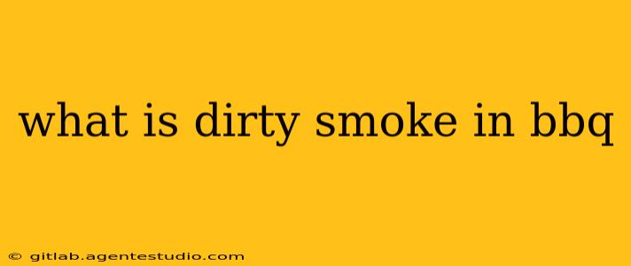 what is dirty smoke in bbq