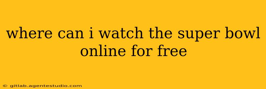 where can i watch the super bowl online for free